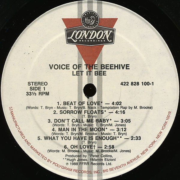 Voice Of The Beehive - Let It Bee (Vinyl, VG+) (Vinyl LP)