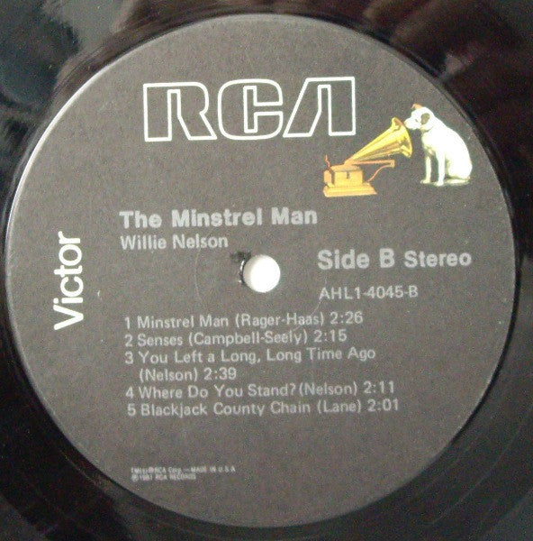 Nelson, Willie - The Minstrel Man (Vinyl, VG+) (Vinyl LP)