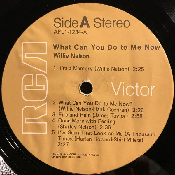Nelson, Willie - What Can You Do To Me Now (Vinyl, VG+) (Vinyl LP)