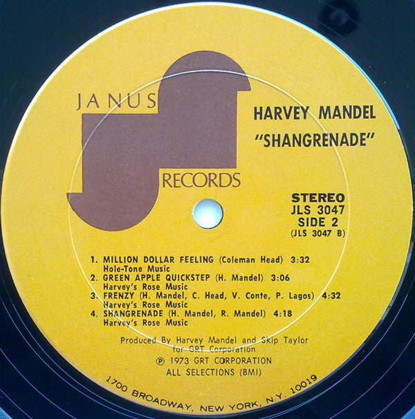Mandel, Harvey - Shangrenade (VG+) (Vinyl LP)