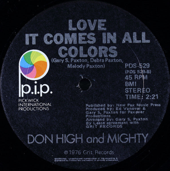 High, Don And Mighty - Black Cojack (Vinyl, VG+) (Vinyl LP)