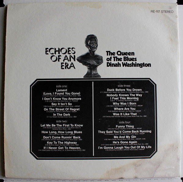 Washington, Dinah - Echoes Of An Era - The Queen Of The Blues/ Dinah Washington (Vinyl, VG+) (Vinyl LP)