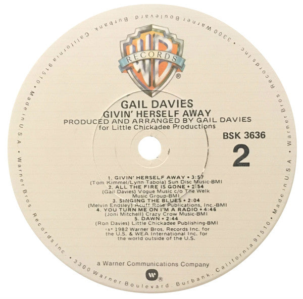 Davies, Gail - Givin' Herself Away (VG+) (Vinyl LP)