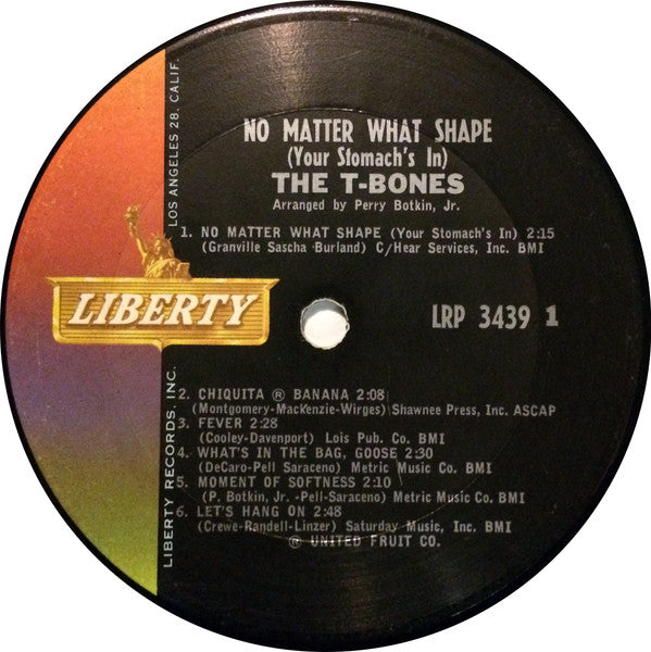 T-Bones - No Matter What Shape (Your Stomach's In) (VG+) (Vinyl LP)