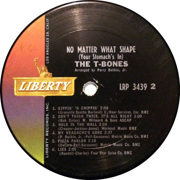 T-Bones - No Matter What Shape (Your Stomach's In) (VG+) (Vinyl LP)
