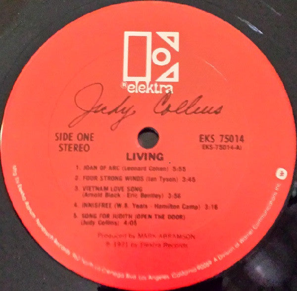 Collins, Judy - Living (NM or M-) (Vinyl LP)