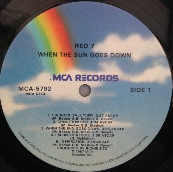 Red 7 - When The Sun Goes Down (Vinyl, VG+) (Vinyl LP)