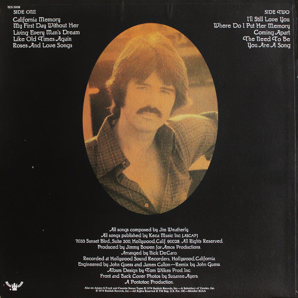 Weatherly, Jim - The Songs Of Jim Weatherly (NM or M-) (Vinyl LP)