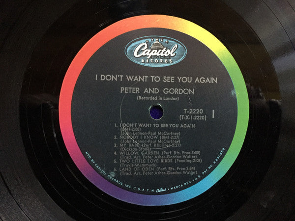 Peter & Gordon - I Don't Want To See You Again (VG+) (Vinyl LP)