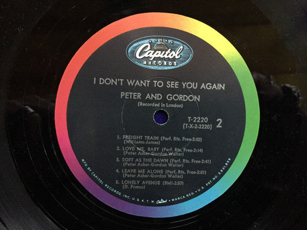 Peter & Gordon - I Don't Want To See You Again (VG+) (Vinyl LP)