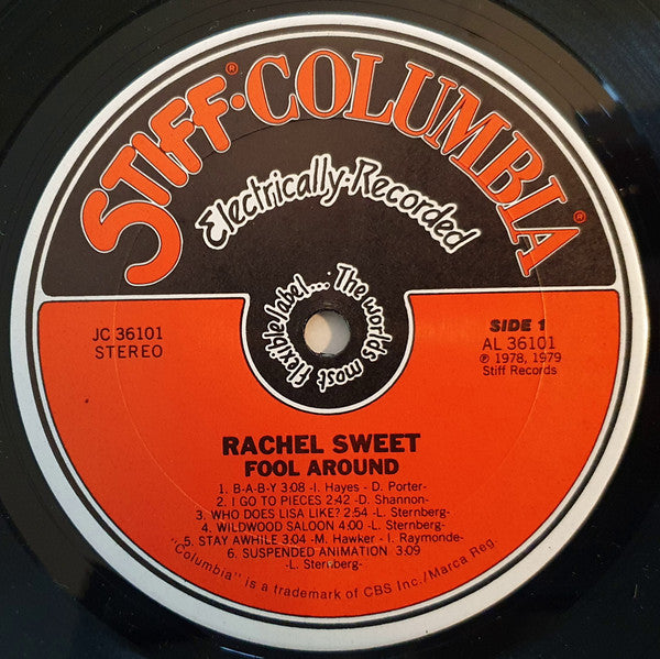 Sweet, Rachel - Fool Around (VG+) (Vinyl LP)