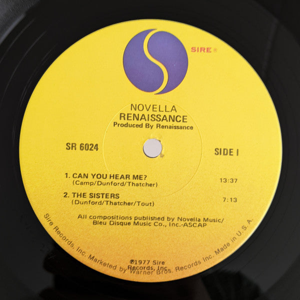 Renaissance  - Novella (VG+) (Vinyl LP)