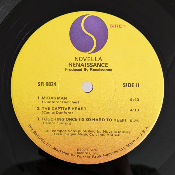 Renaissance  - Novella (VG+) (Vinyl LP)