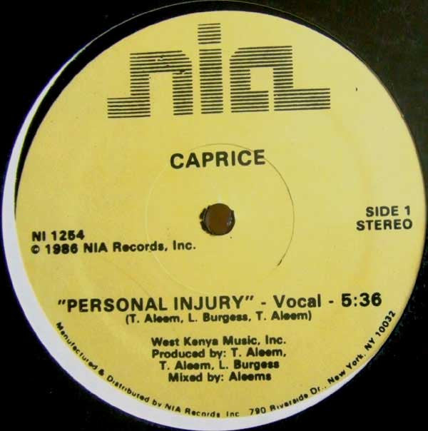 Caprice - Personal Injury (VG) (Vinyl LP)