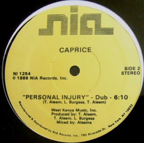 Caprice - Personal Injury (VG) (Vinyl LP)