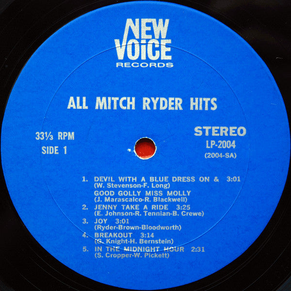Ryder, Mitch - All Mitch Ryder Hits! (VG) (Vinyl LP)
