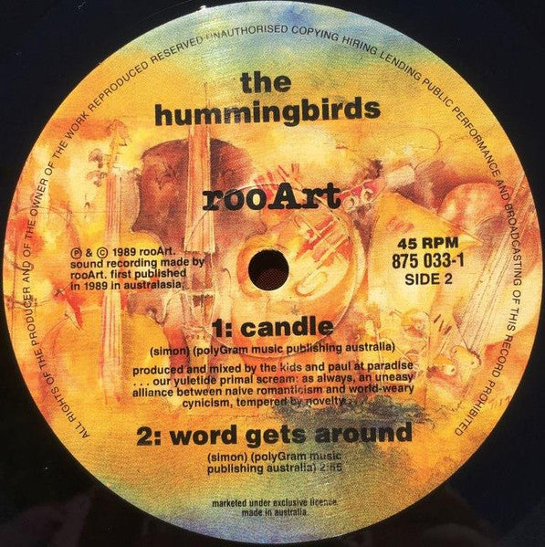 Hummingbirds - Alimony (NM or M-) (Vinyl LP)
