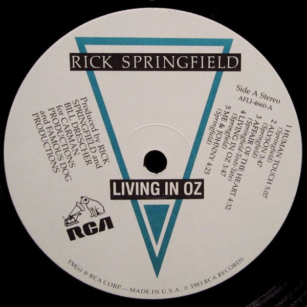 Springfield, Rick - Living In Oz (Vinyl, VG) (Vinyl LP)