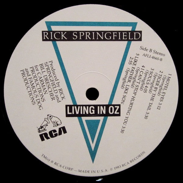 Springfield, Rick - Living In Oz (Vinyl, VG) (Vinyl LP)
