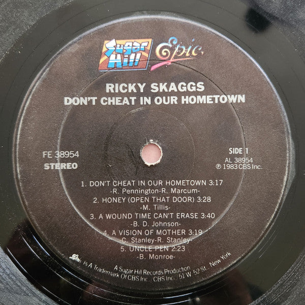 Skaggs, Ricky - Don't Cheat In Our Hometown (VG+) (Vinyl LP)