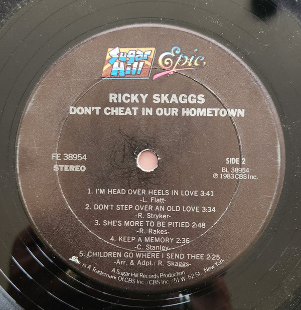 Skaggs, Ricky - Don't Cheat In Our Hometown (VG+) (Vinyl LP)