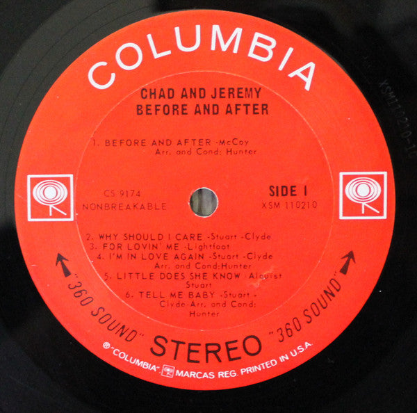 Chad & Jeremy - Before And After (VG+) (Vinyl LP)