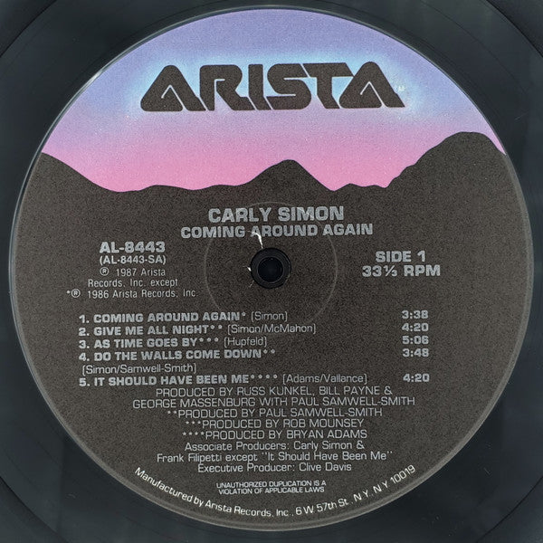 Simon, Carly - Coming Around Again (VG+) (Vinyl LP)