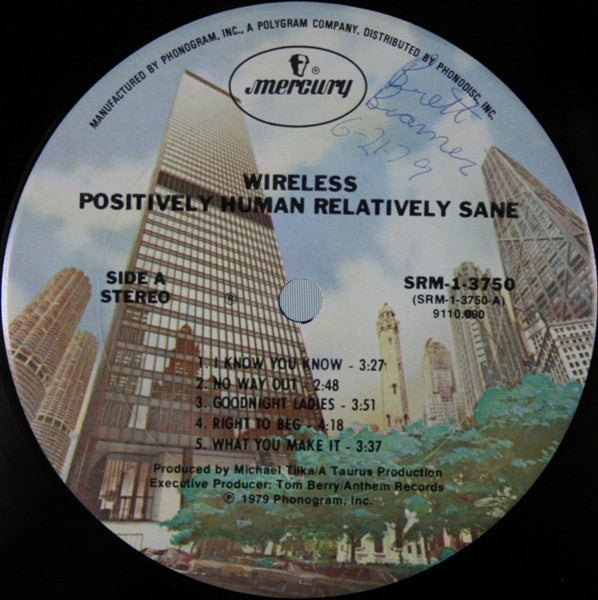Wireless - Positively Human Relatively Sane (VG+) (Vinyl LP)