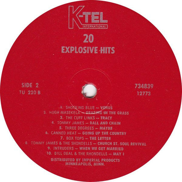 Various - 20 Explosive Hits (VG+) (Vinyl LP)