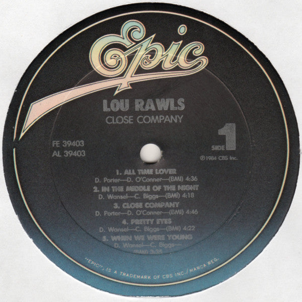 Rawls, Lou - Close Company (VG+) (Vinyl LP)