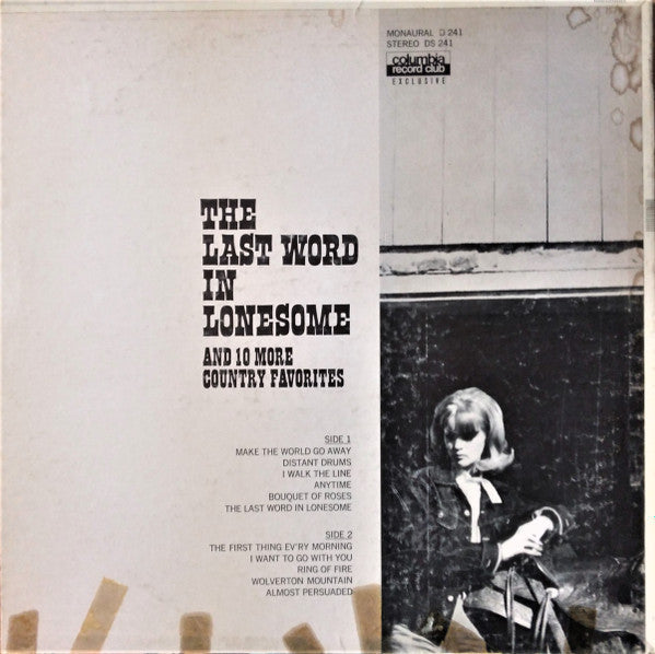 Various - The Last Word In Lonesome And 10 More Country Favorites (VG) (Vinyl LP)