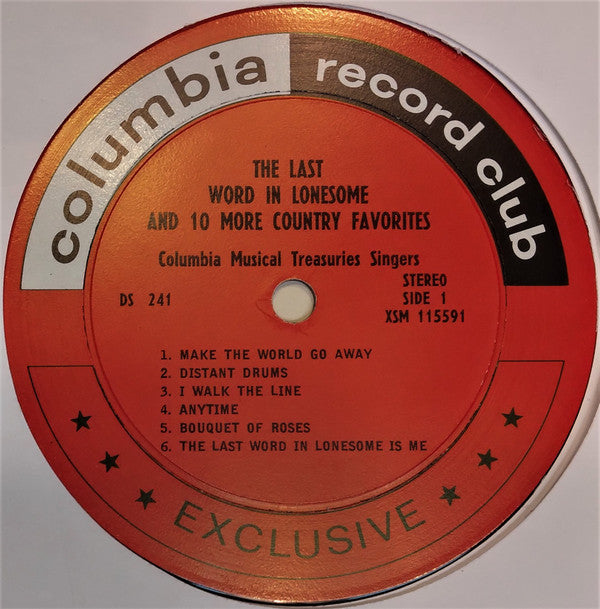 Various - The Last Word In Lonesome And 10 More Country Favorites (VG) (Vinyl LP)