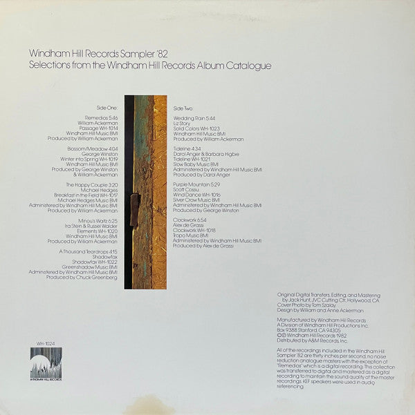 Various - Windham Hill Records Sampler '82 (VG+) (Vinyl LP)