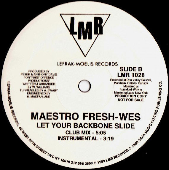 Maestro Fresh-Wes - Let Your Backbone Slide (VG+) (Vinyl LP)