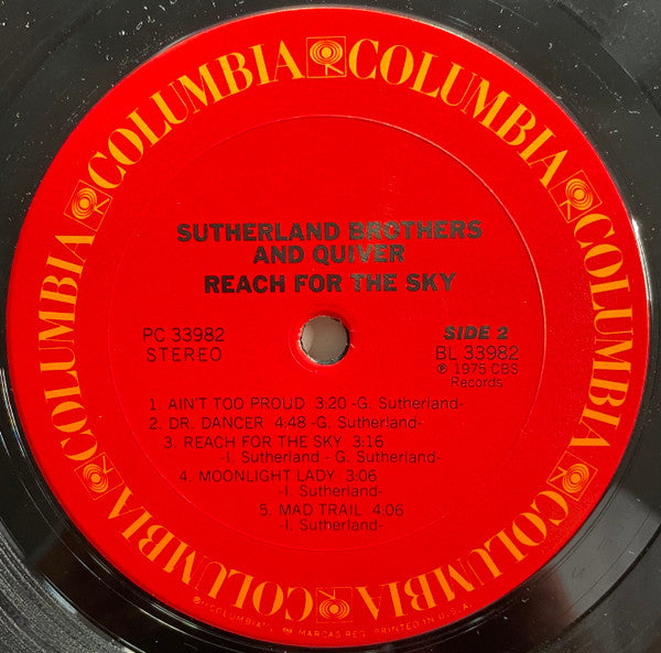 Sutherland Brothers & Quiver - Reach For The Sky (Vinyl, VG+) (Vinyl LP)