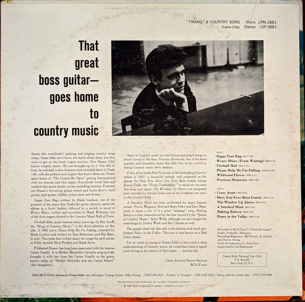 Eddy, Duane - "Twang" A Country Song (VG) (Vinyl LP)