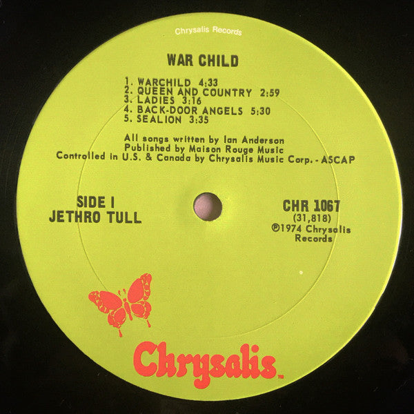 Jethro Tull - War Child (Vinyl, VG+) (Vinyl LP)