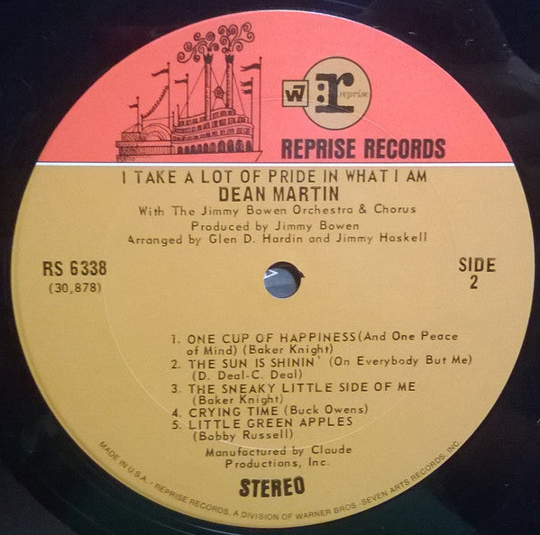 Martin, Dean - I Take A Lot Of Pride In What I Am (VG+) (Vinyl LP)