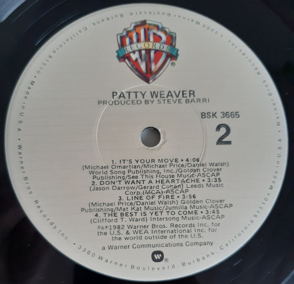 Weaver, Patty - Patty Weaver (VG+) (Vinyl LP)