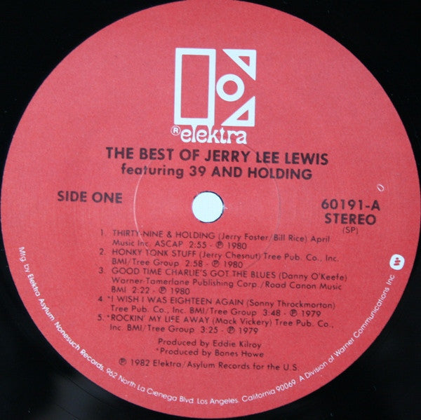 Lewis, Jerry Lee - The Best Of Jerry Lee Lewis Featuring 39 And Holding (Vinyl, VG) (Vinyl LP)