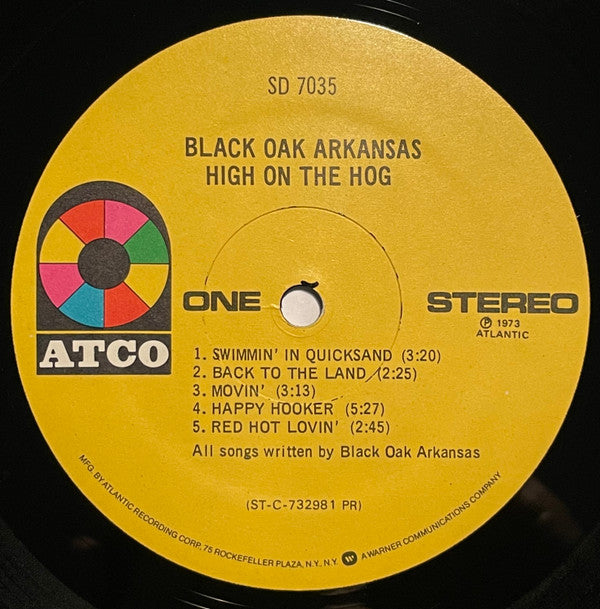 Black Oak Arkansas - High On The Hog (VG+) (Vinyl LP)