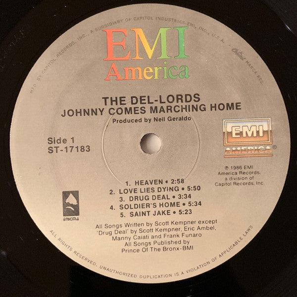 Del Lords - Johnny Comes Marching Home (VG+) (Vinyl LP)