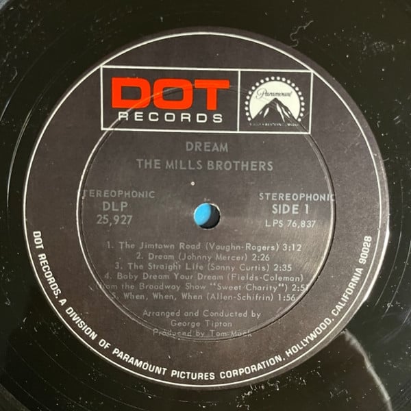 Mills Brothers featuring The Jimtown Road - Dream (VG+) (Vinyl LP)