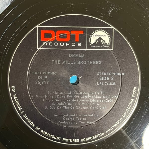 Mills Brothers featuring The Jimtown Road - Dream (VG+) (Vinyl LP)
