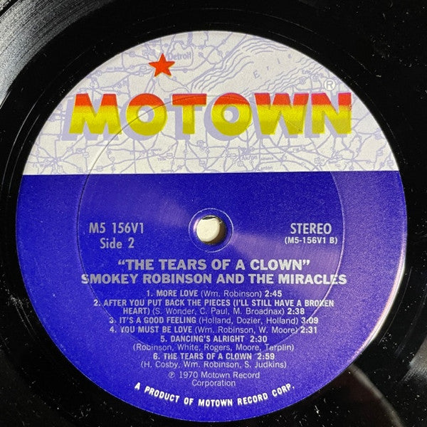 Robinson, Smokey & The Miracles - The Tears Of A Clown (Vinyl, VG+) (Vinyl LP)