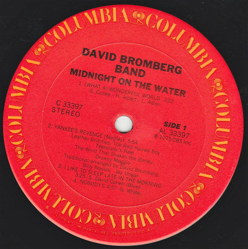 Bromberg, David Band - Midnight On The Water (VG+) (Vinyl LP)