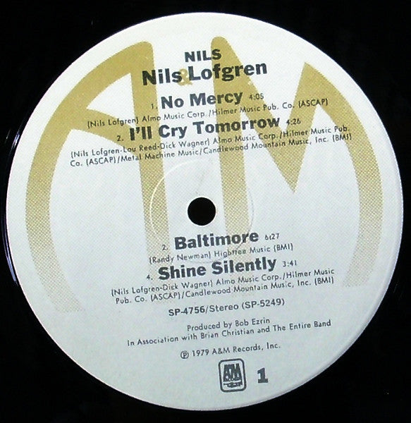 Lofgren, Nils - Nils (NM or M-) (Vinyl LP)