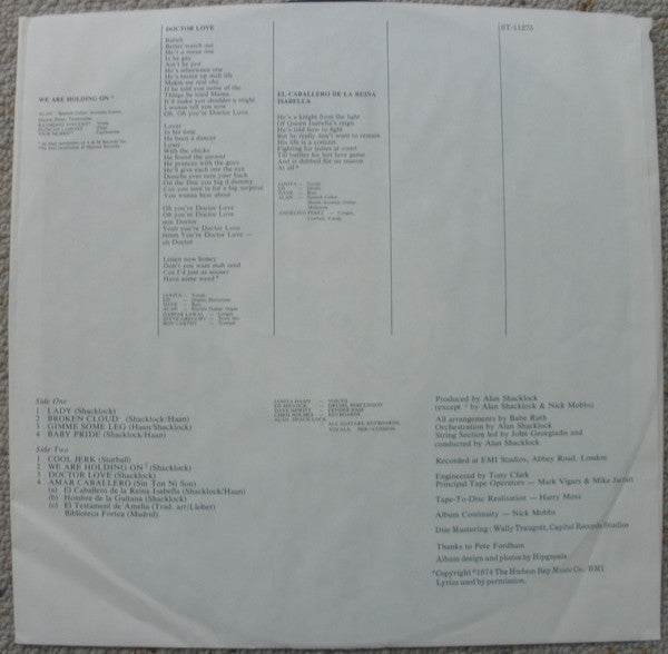 Babe Ruth - Amar Caballero (Vinyl, VG+) (Vinyl LP)