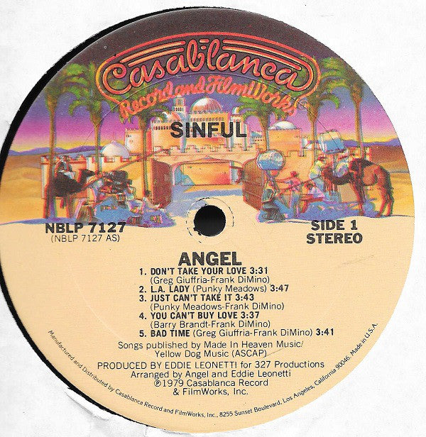 Angel  - Sinful (VG) (Vinyl LP)