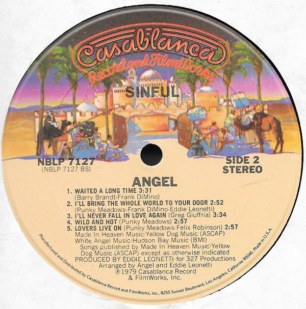 Angel  - Sinful (VG) (Vinyl LP)